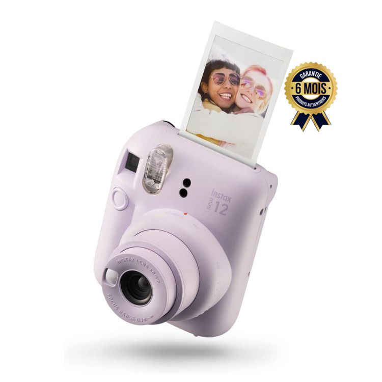 Appareil photo instantané Prix en fcfa - Fujifilm Instax Mini 12 - Avec contrôle de l'exposition automatique - Flash et miroir selfie| Glotelho Cameroun
