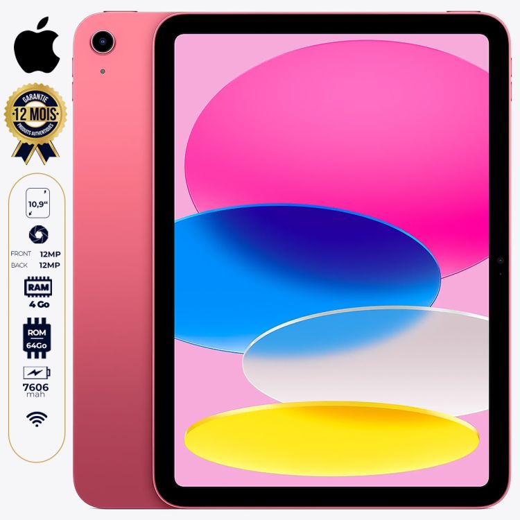 Apple iPad 2022 - 10e génération au prix Cameroun