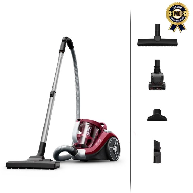 Aspirateur Sans Sac Rowenta Compact Power XXL RO4B63EA, rouge avec grand bac 2,5l, garantie 6 mois, prix Cameroun