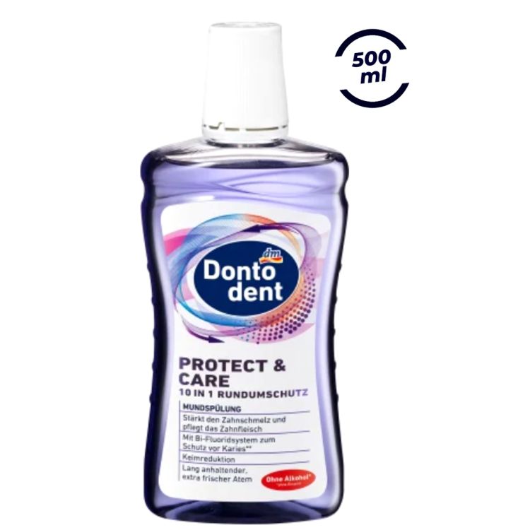 Bain de bouche Protect & Care 10 en 1 protection complète - Dontodont - 500 ml - (Prix en fcfa) | Glotelho Cameroun