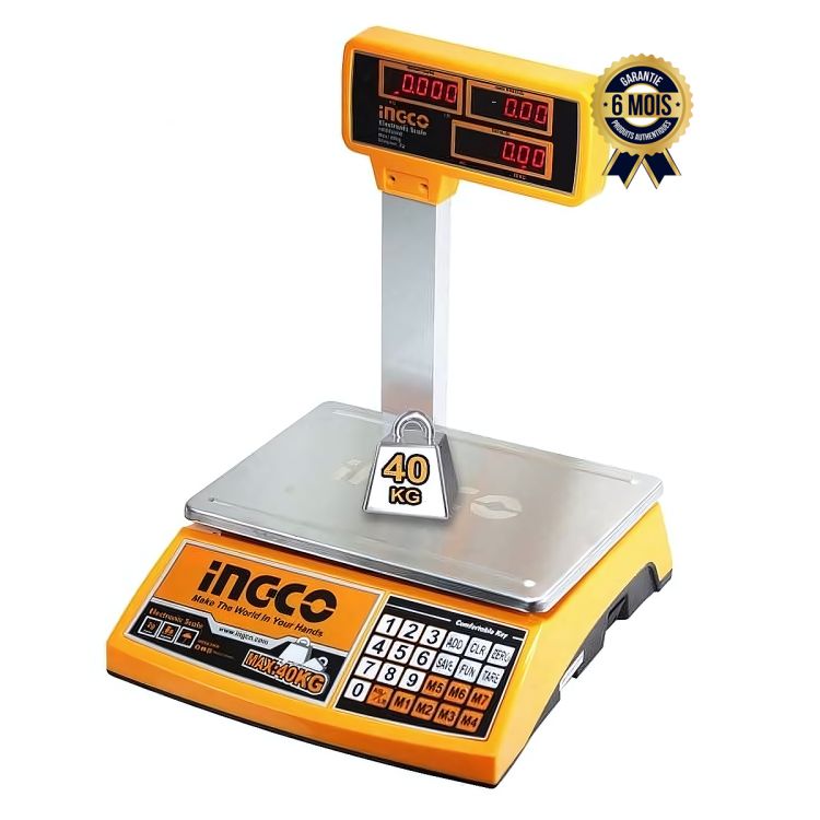 Balance numérique électronique prix en fcfa - 40 KG (4/CRT) - INGCO HESA3404| Glotelho Cameroun