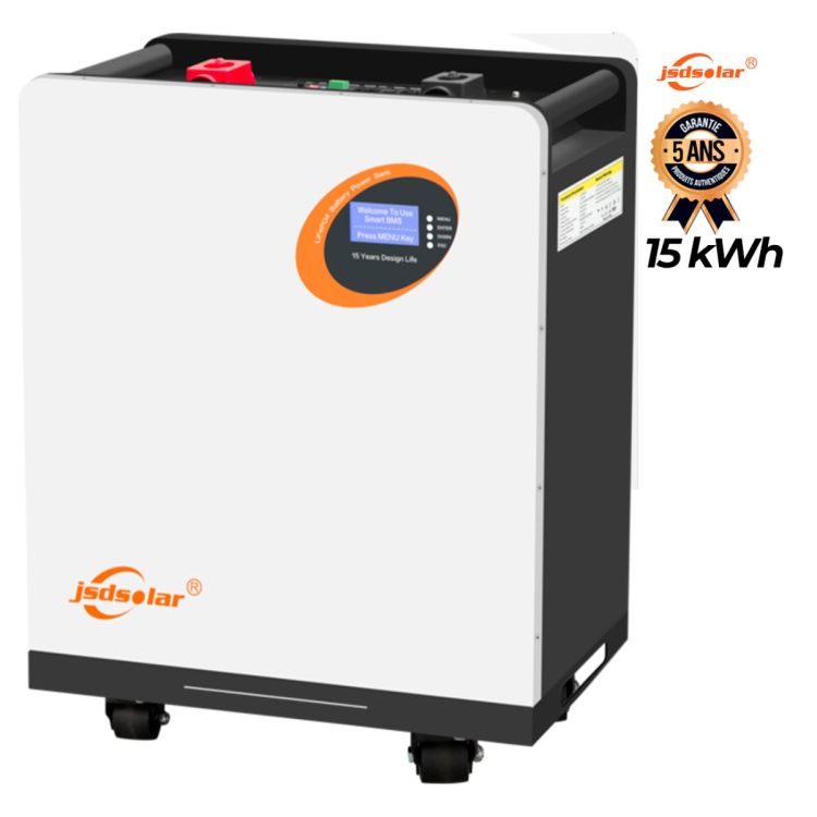 Lithium battery - JSDSOLAR - LD48300 - 48 V - 15 kWh - LifePo4 - 304 Ah - 200 A - Warranty 5 ans