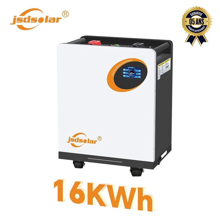 Batterie lithium – JSDSOLAR – LD48300 –  51.1V – 16 kWh – LifePo4 – 314Ah – 200 A – Garantie 5 ans