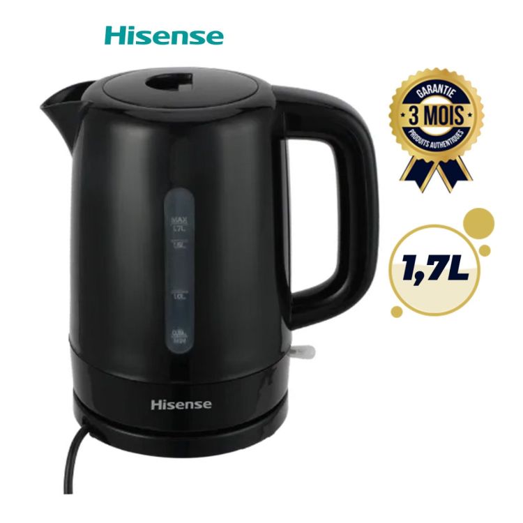 Fast Electric Kettle - HISENSE H17KBKS5 - 1.7 litres at Glotelho