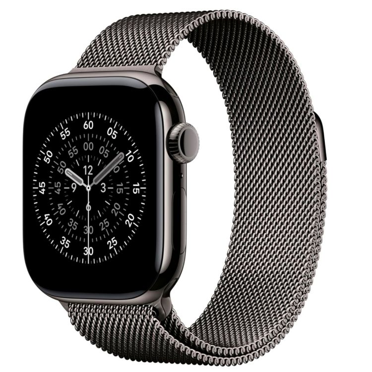 Bracelet Apple Watch - Boucle Milanaise - 42 mm - Gris Ardoise