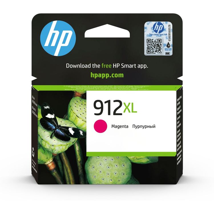Cartouche d'encre Magenta Originale – HP 912XL – Grande Capacité – Rendement ~700 à 825 pages – Pour OfficeJet 8010/8012/8015 & Pro 8020/8025 