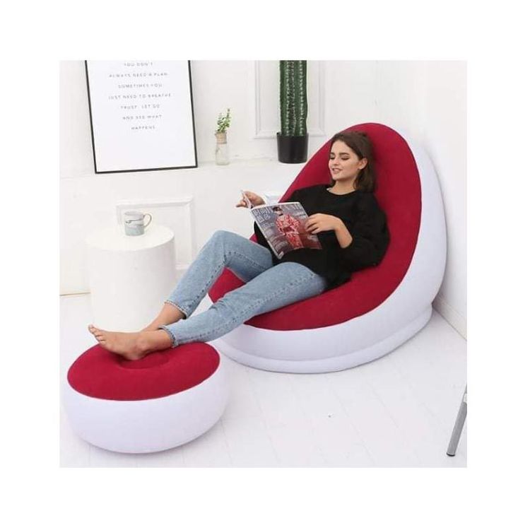 Canapé inflamatif - 2pieces - Plastique - 1place -Rouge/Gris|Glotelho Cameroun