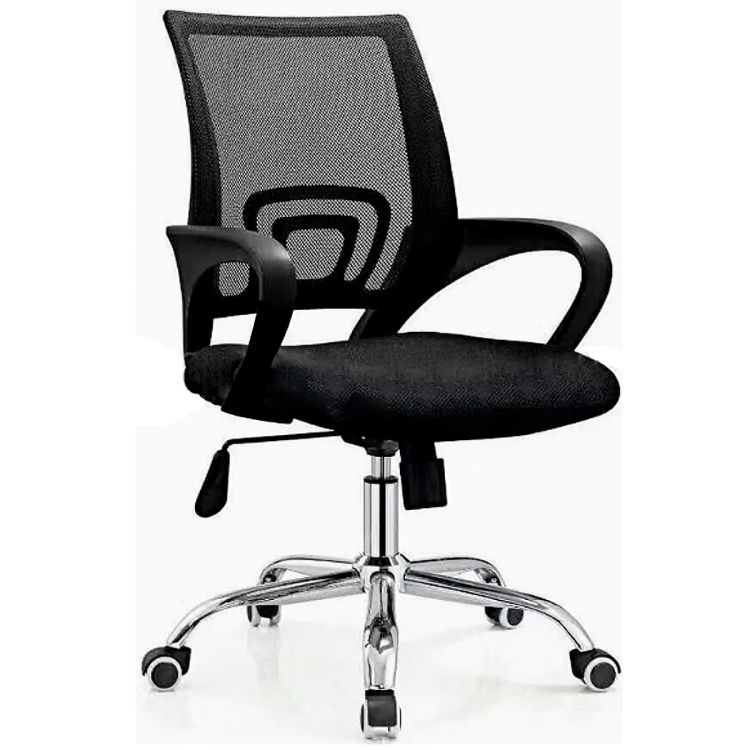 Chaises de Bureau de Foshan - tissu en maille - Noir