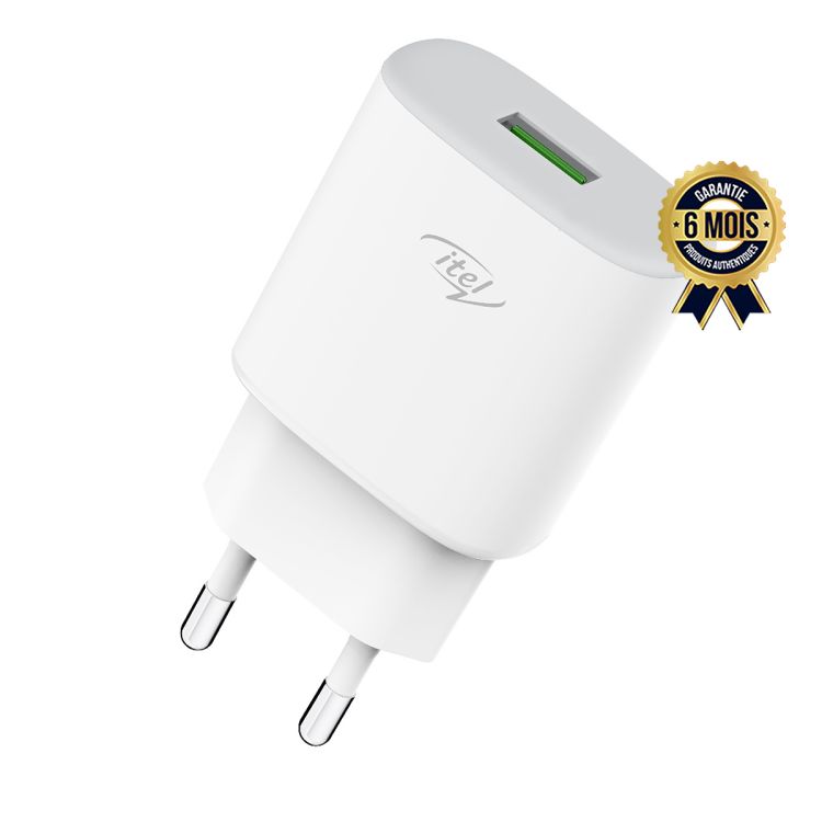 Chargeur ITEL ICW 182ec 18 watts Cordon USB vers type-C - prix Cameroun
