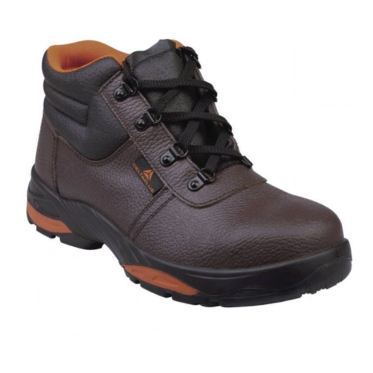 Chaussures de Sécurité DeltaPlus - DeltaPlus SIMBA S3 SRC - Bottes en Cuir Fendu Pigmenté|Glotelho Cameroun