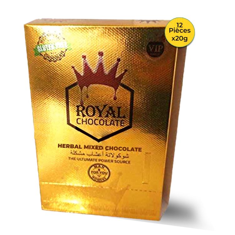 Royal Chocolate aphrodisiac chocolate - 12 pieces of 20 g - price Cameroon