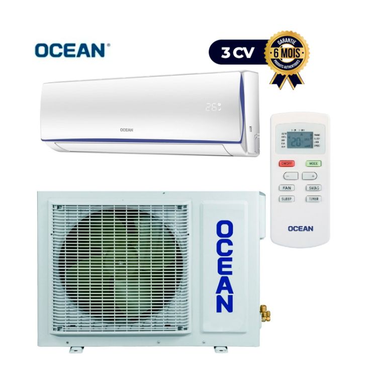 Climatiseur OCEAN   ON And OFF - ACSZS24OA -3 CV -R410  | Glotelho Cameroun