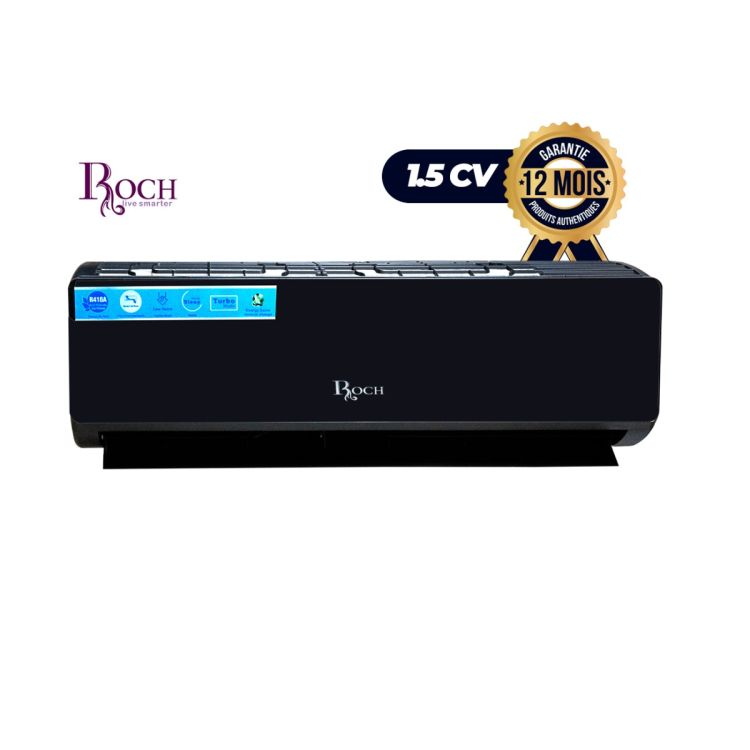 ROCH Split Air Conditioner - 1.5 HP Black Mirror at Glotelho