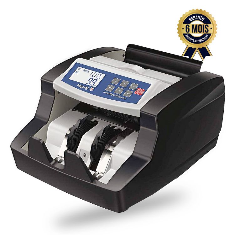 Compteuse de billets - Nigachi NC-35 - Avec détection des contrefaçons UV/MG - Compatibilité de monnaie universelle - Garantie 6 Mois