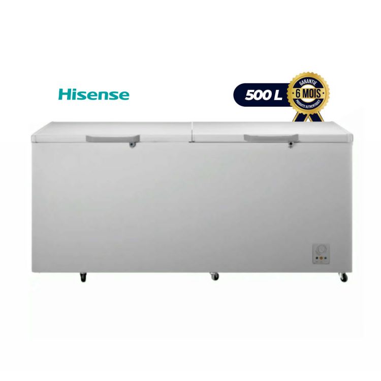Congélateur coffre Hisense - FC-729- 500 litres - Gris - 6 Mois | Glotelho Cameroun