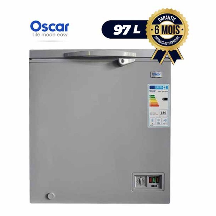 Congelateur Coffre Oscar - CF - 150s - 150 Litres - Gris - 6 mois | Glotelho Cameroun