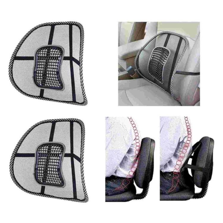 Coussin lombaire ergonomique – Soutien du dos pour siège de voiture et chaise de bureau