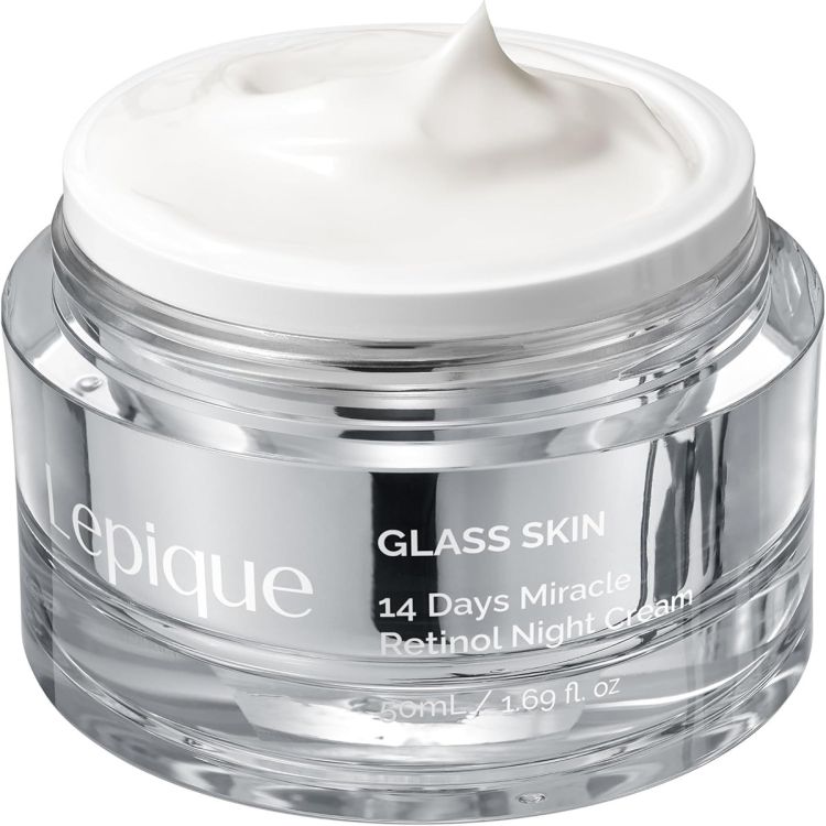 Crème de Nuit au Rétinol Lepique - Réparatrice & Anti-Âge - Collagène + Centella + Acide Hyaluronique- Soin Coréen - 50ml