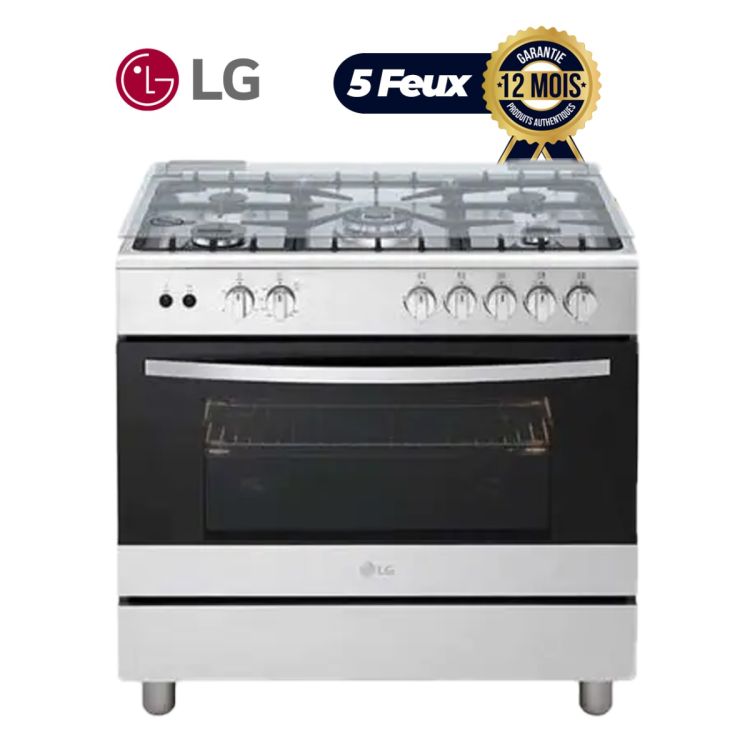 Cuisinière à gaz 5 foyers LG 90 60prixchez Glotelho Cameroun