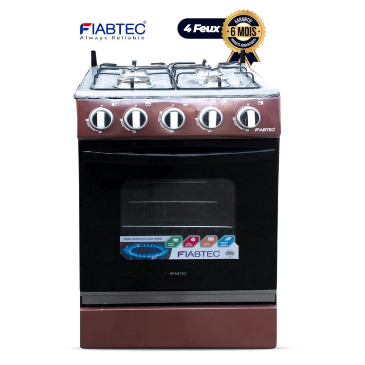 Cuisinière FIABTEC 4 Feux - Rouge