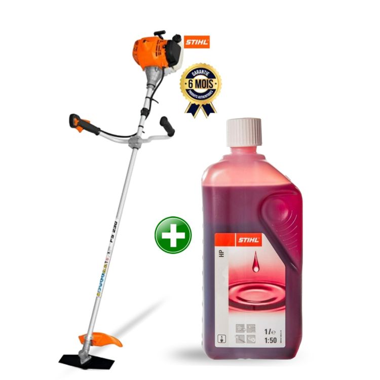 Débroussailleuse Thermique STIHL FS 230 + Huile Moteur 2 Temps Stihl 1 L Offerte