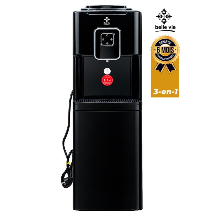 3-in-1 Water Dispenser - Belle Vie - BVWD-51 - Hot/Cold/Natural - Stainless Steel Tank - Storage Unit - Black - 6 month warranty