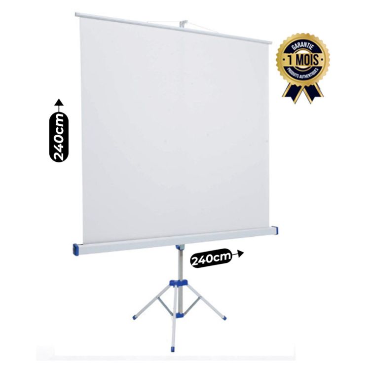 Écran de projection sur trépied LW – 240x240 cm