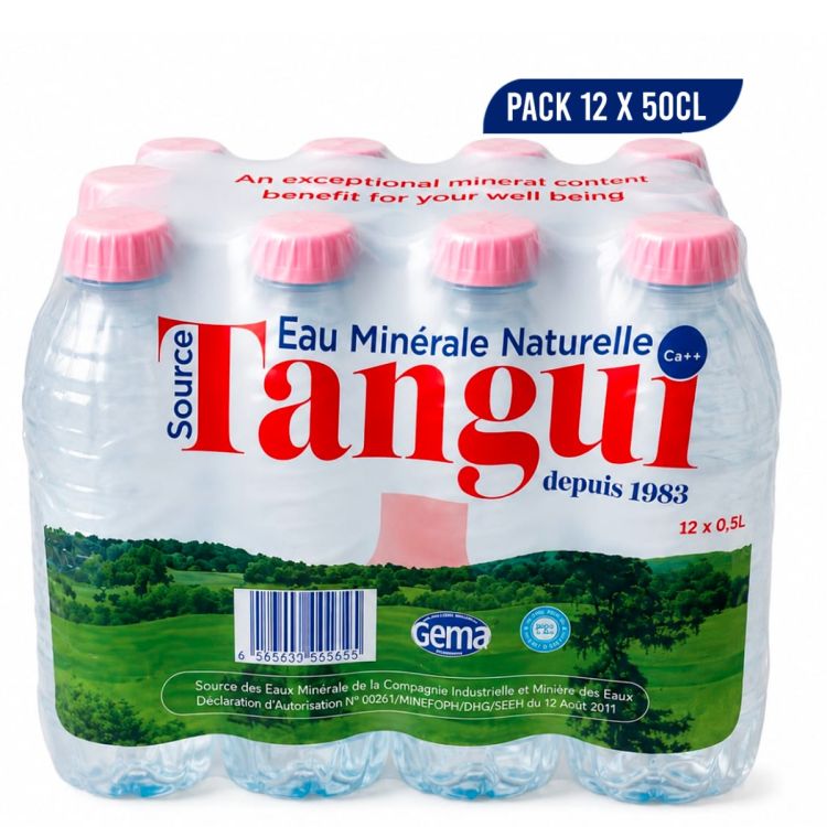 Eau Minérale – Source Tangui – Pack 12 x 50cl