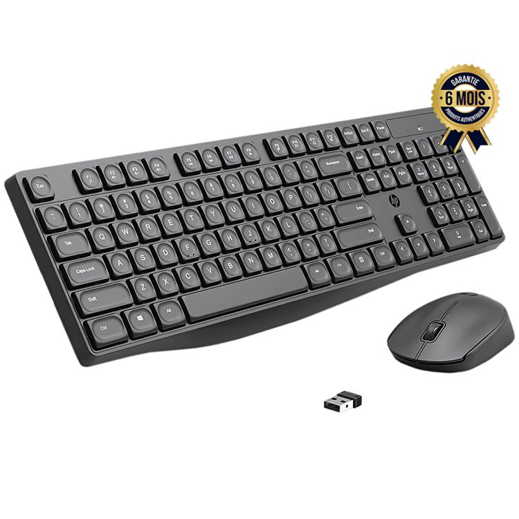 HP CS10 Wireless Mouse Keyboard Set Black AZERTY - price Cameroon