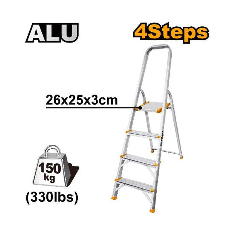 Escabeau Alu 4 Marches INGCO HLAD06041