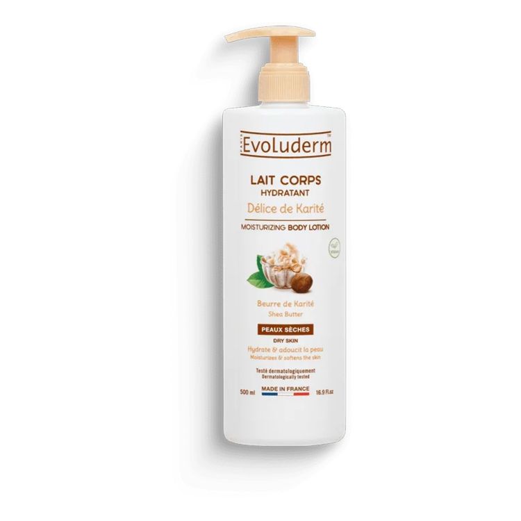Evoluderm - Lait Corps Hydratant Délice de Karité – 500ml