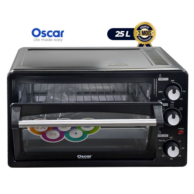 Four électrique Avec Grill - OSCAR - FEMG25 - 25 Litres | Glotelho Cameroun