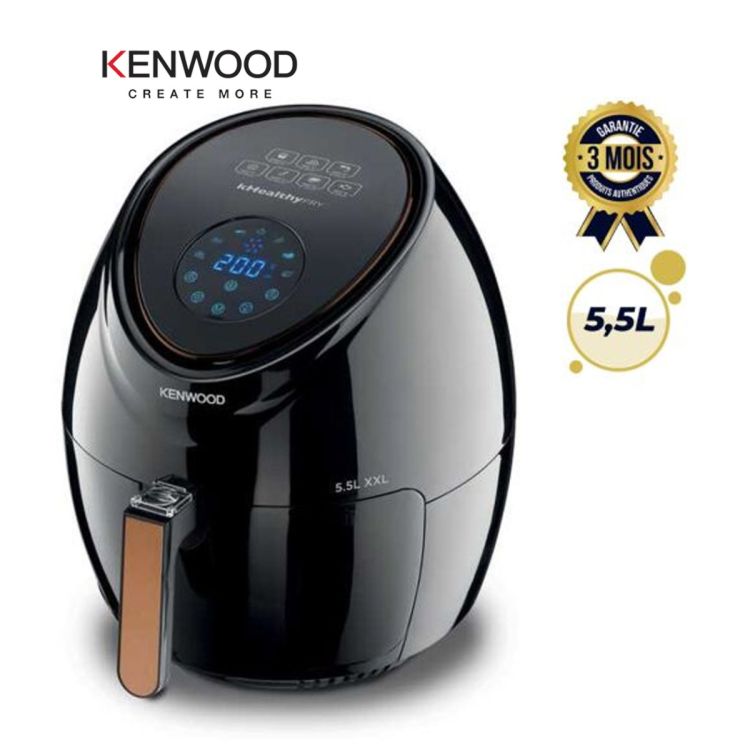 Friteuse à  Air - Sans Huile XXL - KENWOOD - HFP50.000BK - 1800 Watts - 5,5 litres| Glotelho Cameroun