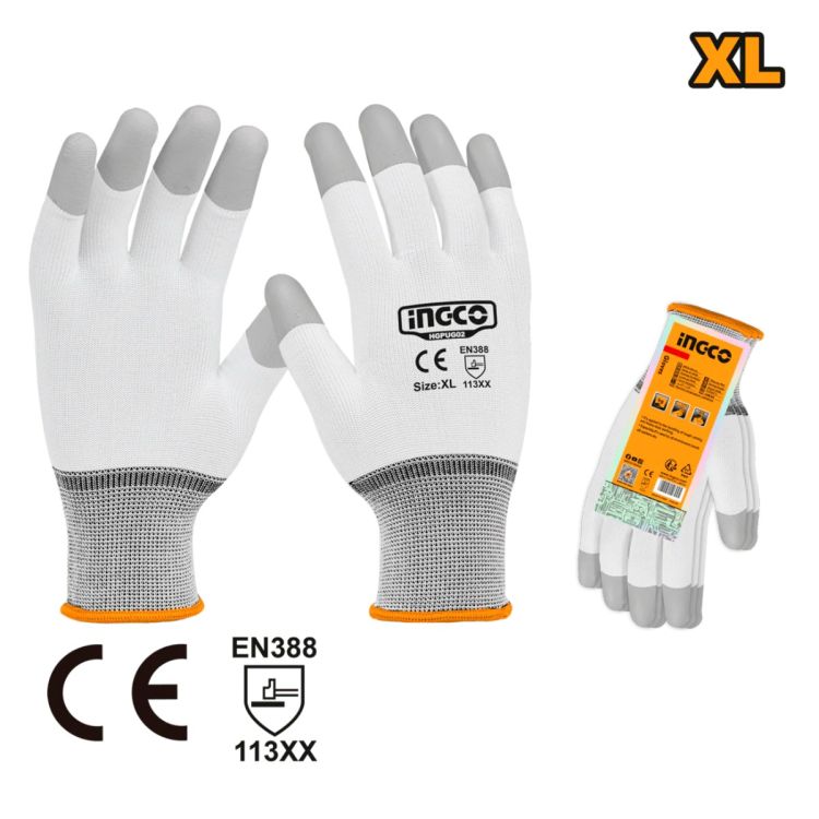 Gants en Coton Tricotés et Points en PVC – INGCO HGVK05