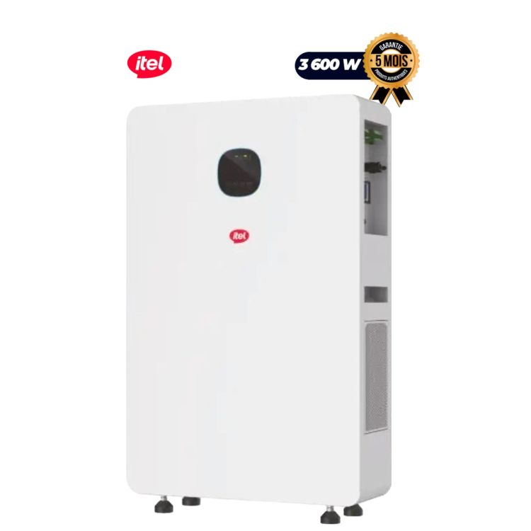 Générateur Solaire All‑in‑One Itel IESS‑3K680N – 3,6 kW / 8 kWh – Onde Sinusoïdale Pure – Double sortie AC – MPPT intelligent – Garantie 5 ans
