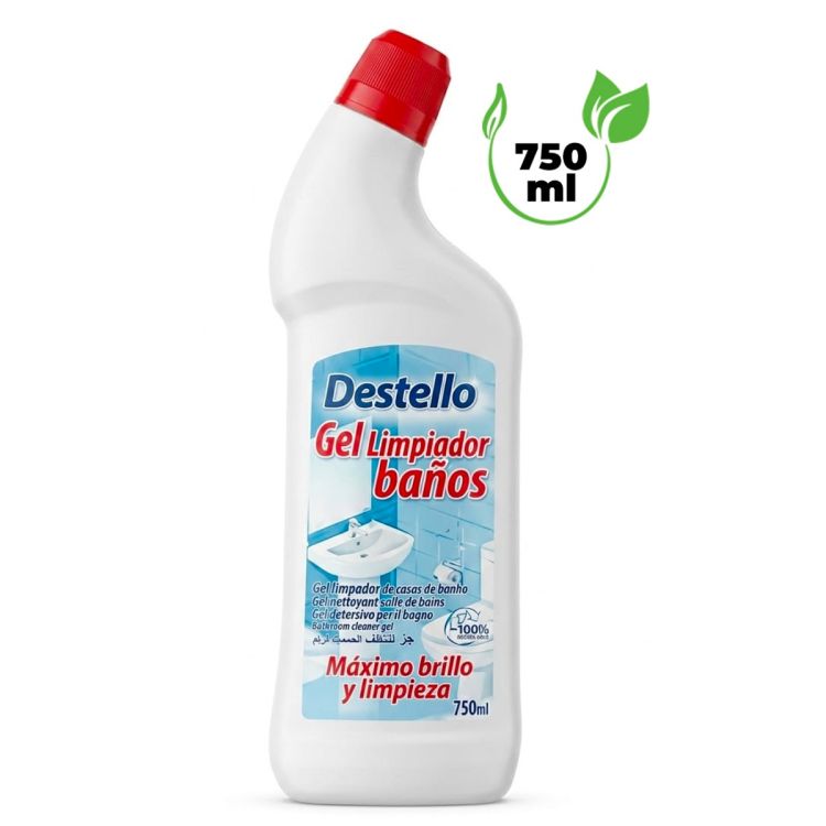 Gel nettoyant pour Salle de Bain  - Destello - Formule Active Anti-Calcaire - 750ml