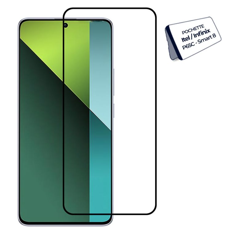 Glass de protection pour Itel P65 C / Infinix Smart 8