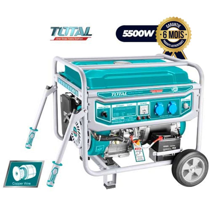 Groupe électrogène -Total - TP155001 -5000W bon prix | Glotelho Cameroun