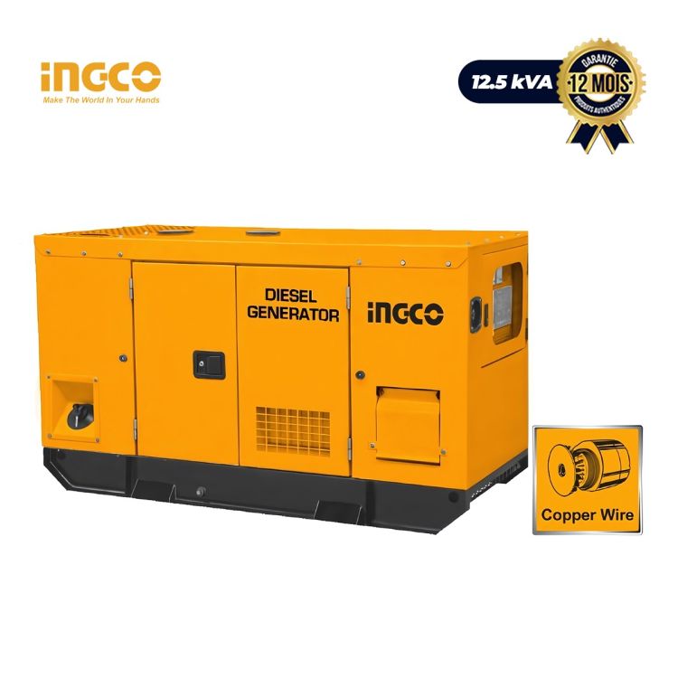 Groupe électrogène Diesel INGCO 12.5 KVA