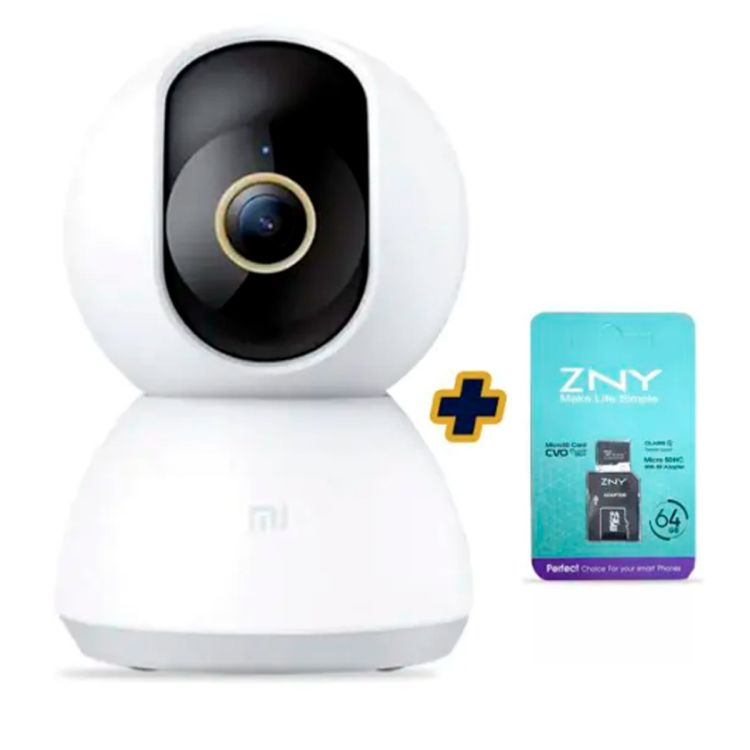 Xiaomi Mi 360º - Home Security Camera - 2K - Avec détection de mouvement + Carte Mémoire ZNY de  64Go Offerte (Prix en fcfa) | Glotelho Cameroun