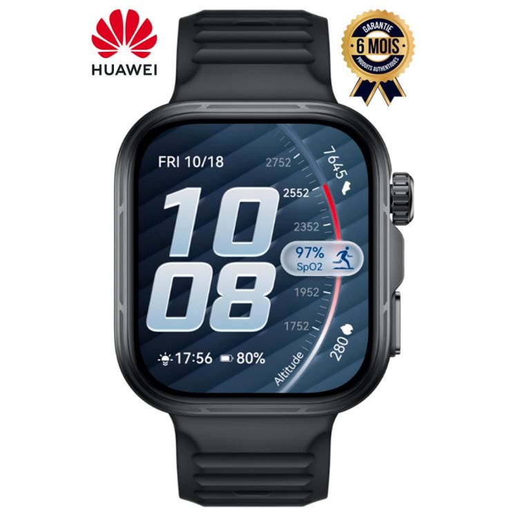 Montre connectée - Huawei Watch Fit 5 Pro - Écran 1.92" AMOLED LTPO 3000 nits - Verre Saphir - GPS 5  - Appels Bluetooth - ECG & SpO2 - Plongée 40m - Garantie 6 Mois