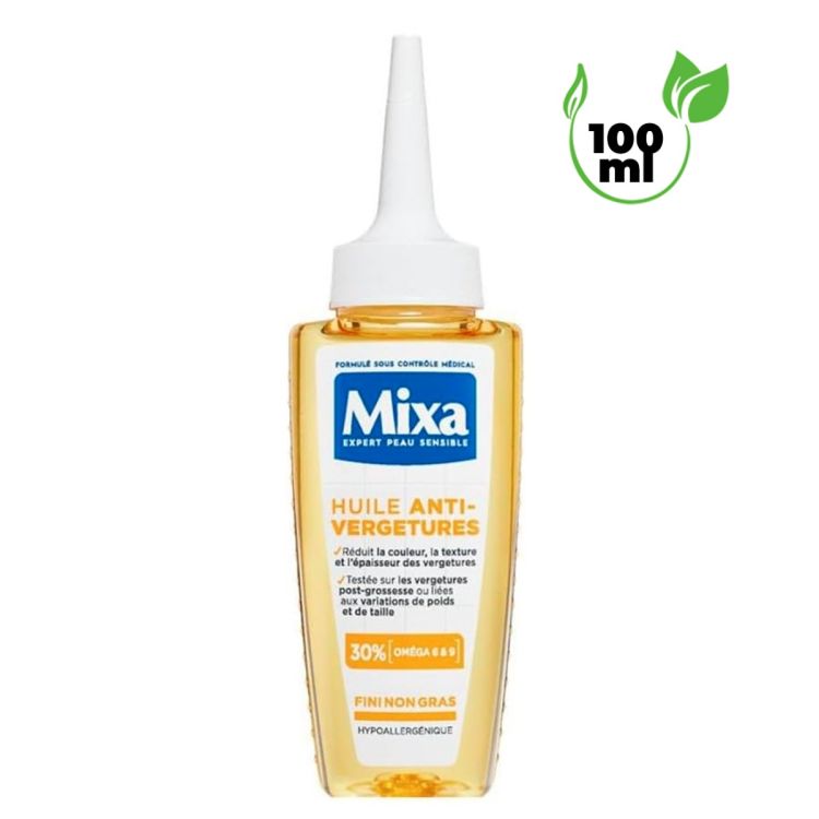 Huile Corps Anti-Vergetures - Mixa - aux Omégas 6 & 9