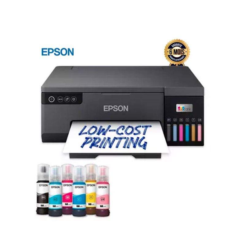 Imprimante photo Wi-Fi à réservoir d'encre - A4 - EPSON EcoTank L8050 - 6 Mois