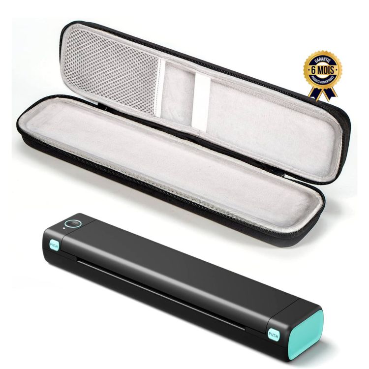 Imprimante thermique portable prix en fcfa - Sans fil - Bluetooth - Compatible avec smartphone et laptop -  Avec 1 étui offert| Glotelho Cameroun