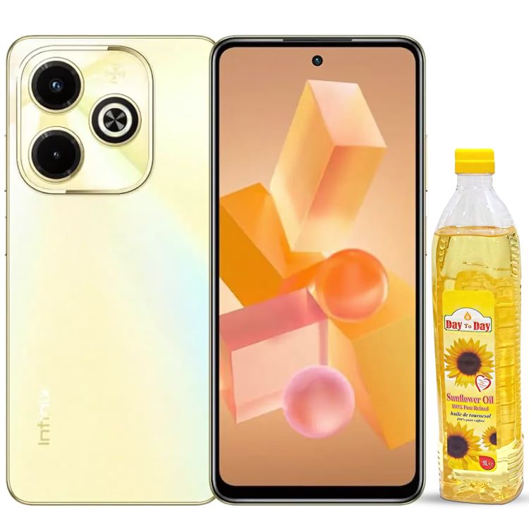Infinix Hot 40i - 128 Go + Huile de tournesol - 1 litre 100% pure raffinée Offert