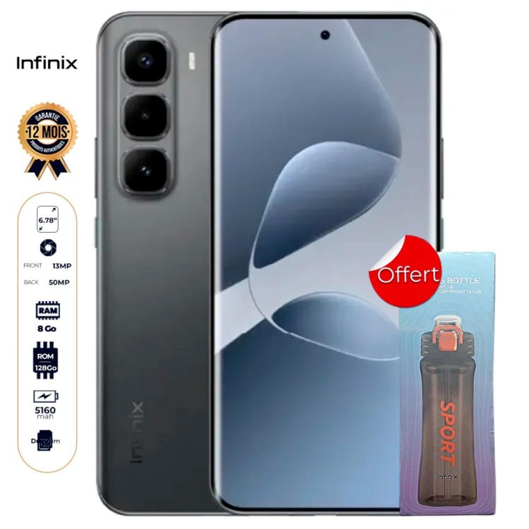 Infinix HOT 60 Pro Plus 128 Go + Infinix Sports Bottle Offert
