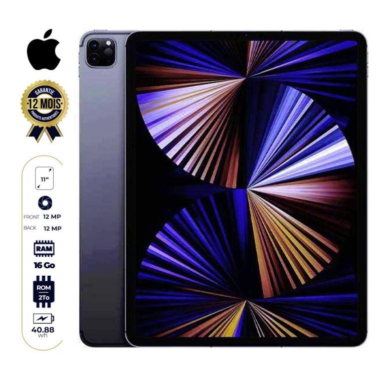  IPad Pro 11 pouces (Wi-Fi + cellulaire, 1 To) Apple 2021- 02 ans de garantie  - (Prix en fcfa) | Glotelho Cameroun