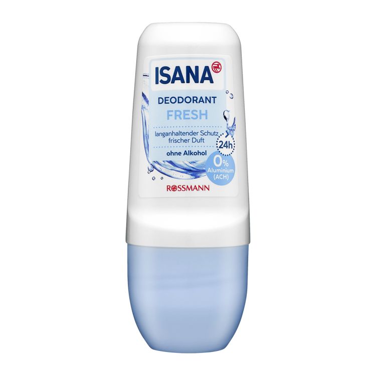 ISANA Fresh – Déodorant Roll-On 50ml - 24h de protection, vendu sur Glotelho Cameroun