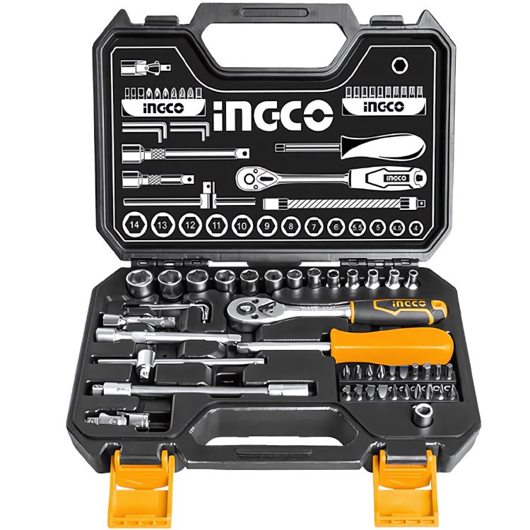 Jeu de 45 douilles 1/4