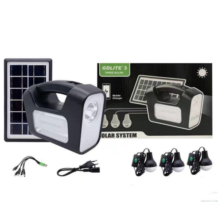 Système d'éclairage Solaire - GDplus - GD8017 - Vert - 2 Mois | Glotelho Cameroun